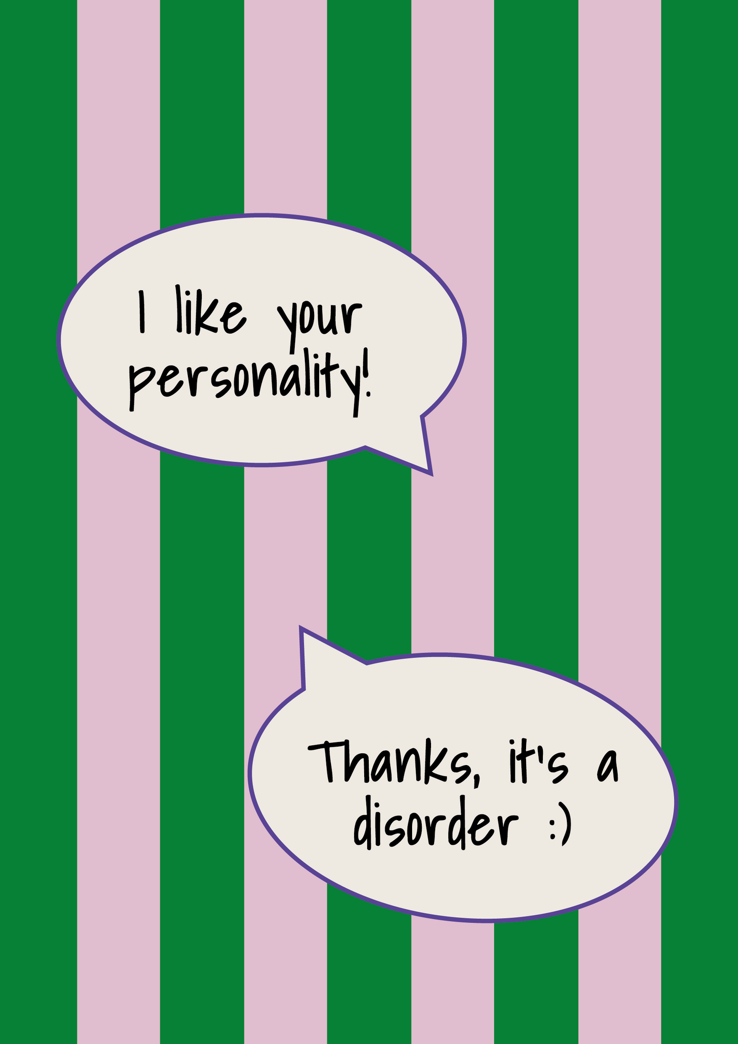 I like your personality