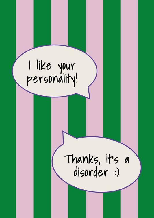 I like your personality
